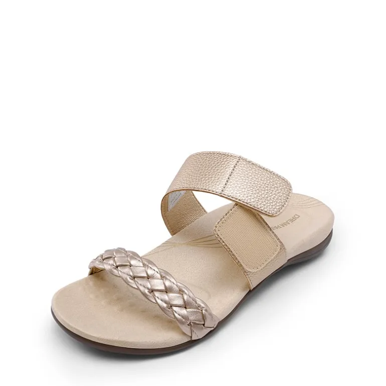 Woven Arch Support Slide Sandals