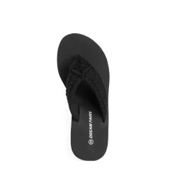 Woven Strap Platform Wedge Flip Flops
