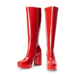 Y2K-inspired Knee-high Platform Gogo Boots