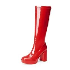 Y2K-inspired Knee-high Platform Gogo Boots