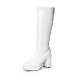 Y2K-inspired Knee-high Platform Gogo Boots
