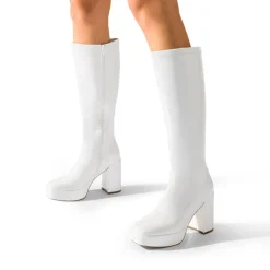 Y2K-inspired Knee-high Platform Gogo Boots
