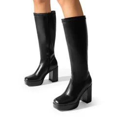 Y2K-inspired Knee-high Platform Gogo Boots
