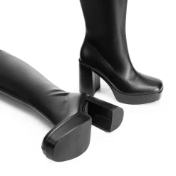 Y2K-inspired Knee-high Platform Gogo Boots