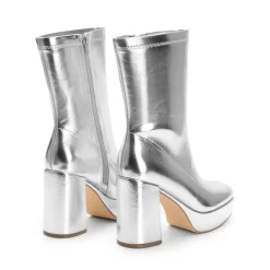 Y2K Square Toe Platform Mid-calf Boots